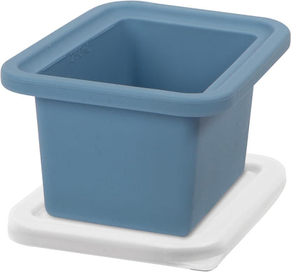 Prep & Portion Silicone Freezer Trays with Lid - Freezer Molds for Food, Ice Cube Tray, Food Prep Containers, Freezer Storage Containers, for Soup, Smoothie Cubes, Sauce, Broth, Leftovers - 1 Cup