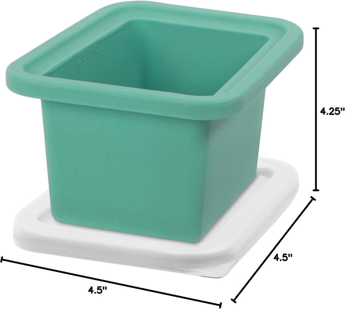 Prep & Portion Silicone Freezer Trays with Lid - Freezer Molds for Food, Ice Cube Tray, Food Prep Containers, Freezer Storage Containers, for Soup, Smoothie Cubes, Sauce, Broth, Leftovers - 1 Cup