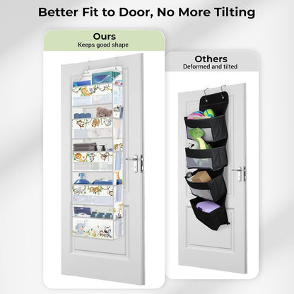 Over the Door Organizer Diaper Toy Nursery Hanging Shelf, Elephant