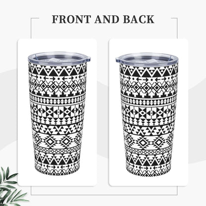 Blue White Porcelain Pattern Tumbler,Ceramics Flower 20oz Stainless Steel Insulated Travel Tumblers,Travel Coffee Mug with Lid and Straw Water Bottle Drink Cups Gifts for Women Men Lovers