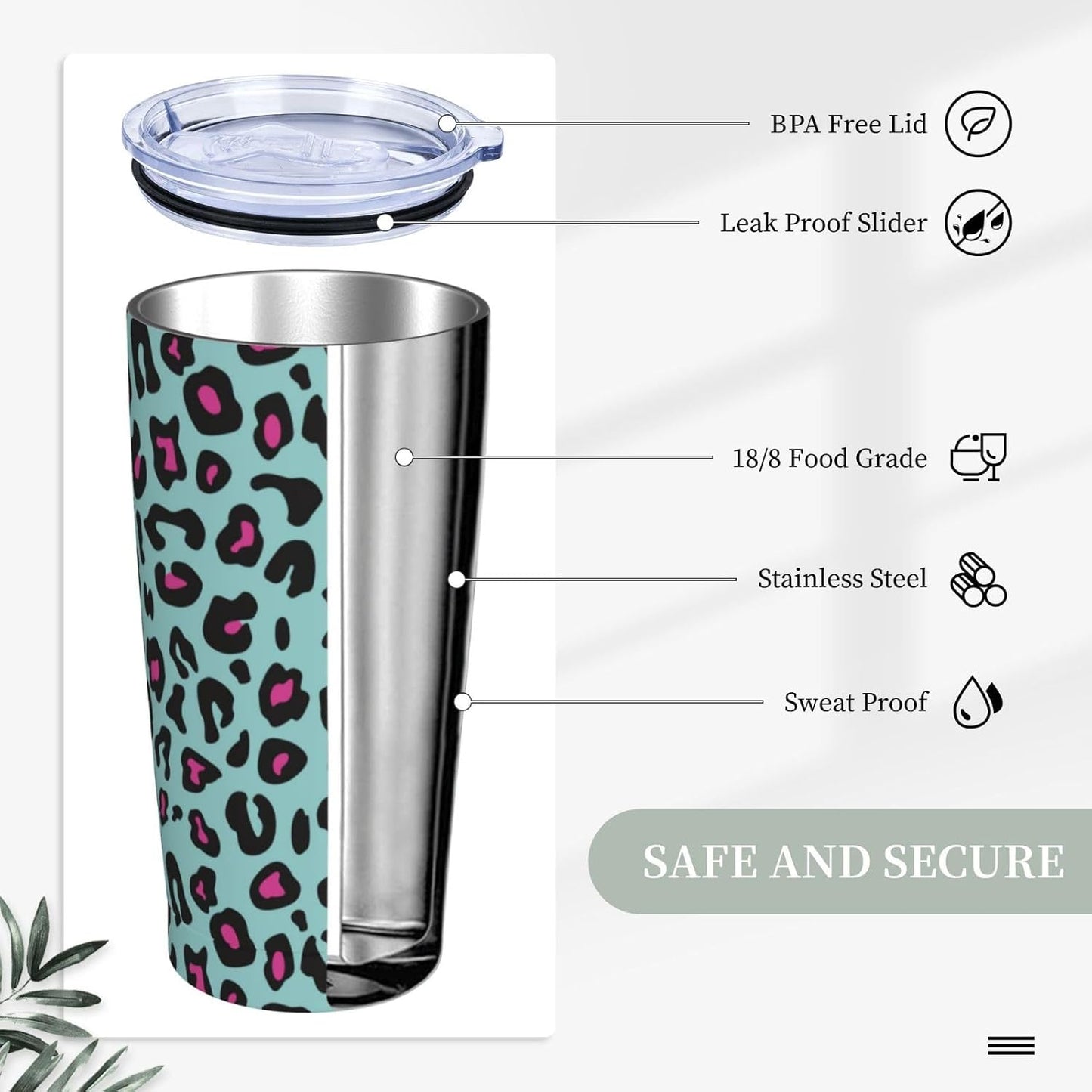 Blue White Porcelain Pattern Tumbler,Ceramics Flower 20oz Stainless Steel Insulated Travel Tumblers,Travel Coffee Mug with Lid and Straw Water Bottle Drink Cups Gifts for Women Men Lovers