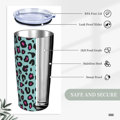 Blue White Porcelain Pattern Tumbler,Ceramics Flower 20oz Stainless Steel Insulated Travel Tumblers,Travel Coffee Mug with Lid and Straw Water Bottle Drink Cups Gifts for Women Men Lovers