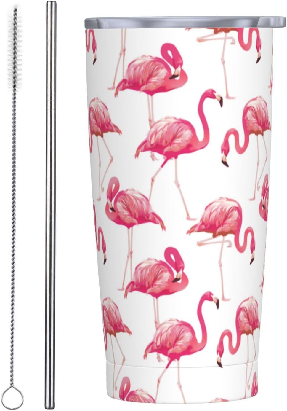 Blue White Porcelain Pattern Tumbler,Ceramics Flower 20oz Stainless Steel Insulated Travel Tumblers,Travel Coffee Mug with Lid and Straw Water Bottle Drink Cups Gifts for Women Men Lovers