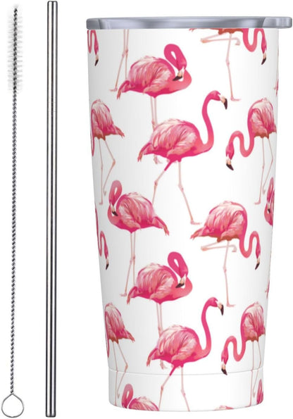 Blue White Porcelain Pattern Tumbler,Ceramics Flower 20oz Stainless Steel Insulated Travel Tumblers,Travel Coffee Mug with Lid and Straw Water Bottle Drink Cups Gifts for Women Men Lovers