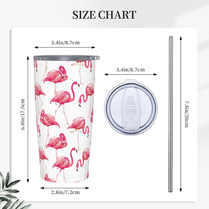 Blue White Porcelain Pattern Tumbler,Ceramics Flower 20oz Stainless Steel Insulated Travel Tumblers,Travel Coffee Mug with Lid and Straw Water Bottle Drink Cups Gifts for Women Men Lovers