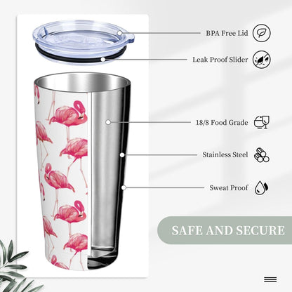 Blue White Porcelain Pattern Tumbler,Ceramics Flower 20oz Stainless Steel Insulated Travel Tumblers,Travel Coffee Mug with Lid and Straw Water Bottle Drink Cups Gifts for Women Men Lovers