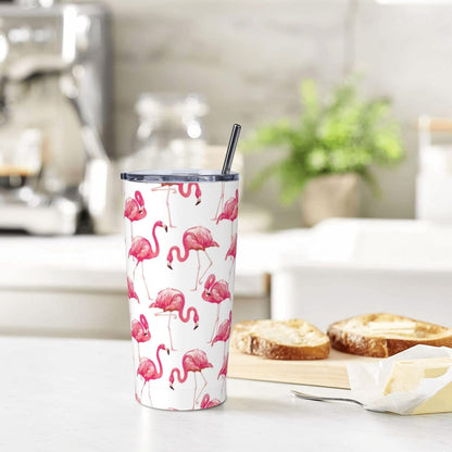 Blue White Porcelain Pattern Tumbler,Ceramics Flower 20oz Stainless Steel Insulated Travel Tumblers,Travel Coffee Mug with Lid and Straw Water Bottle Drink Cups Gifts for Women Men Lovers