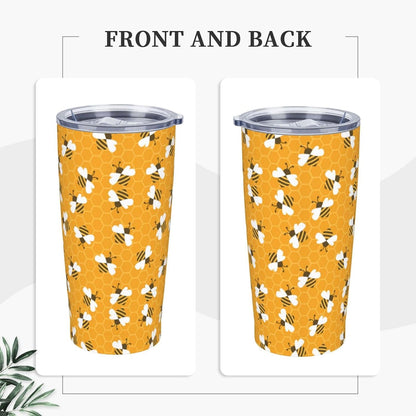 Blue White Porcelain Pattern Tumbler,Ceramics Flower 20oz Stainless Steel Insulated Travel Tumblers,Travel Coffee Mug with Lid and Straw Water Bottle Drink Cups Gifts for Women Men Lovers