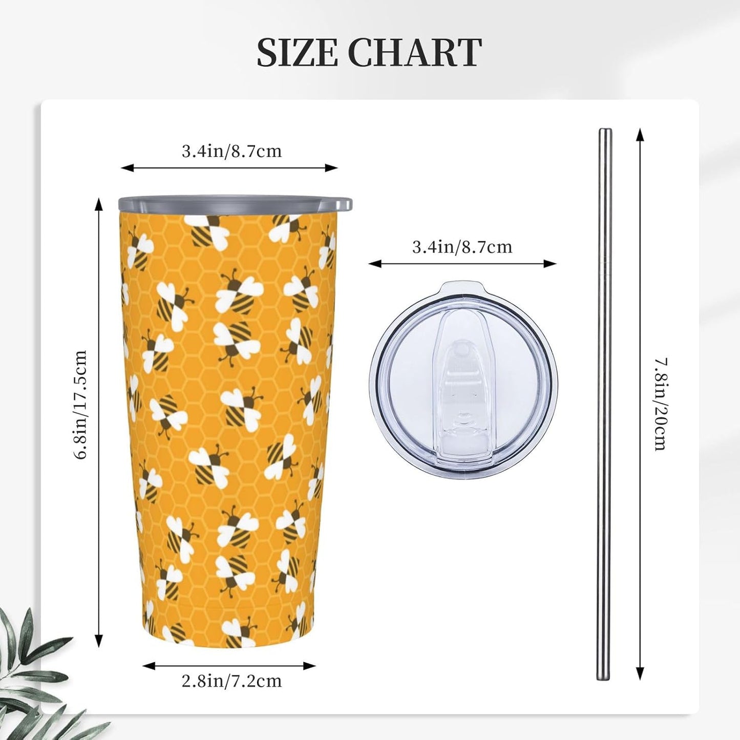 Blue White Porcelain Pattern Tumbler,Ceramics Flower 20oz Stainless Steel Insulated Travel Tumblers,Travel Coffee Mug with Lid and Straw Water Bottle Drink Cups Gifts for Women Men Lovers