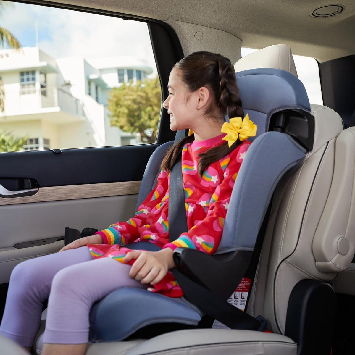 Finale DX 2-in-1 Booster Car Seat, Forward Facing Toddler Car Seat (40-65 lbs) and Belt Positioning High Back Booster (40-100 lbs), Dusk