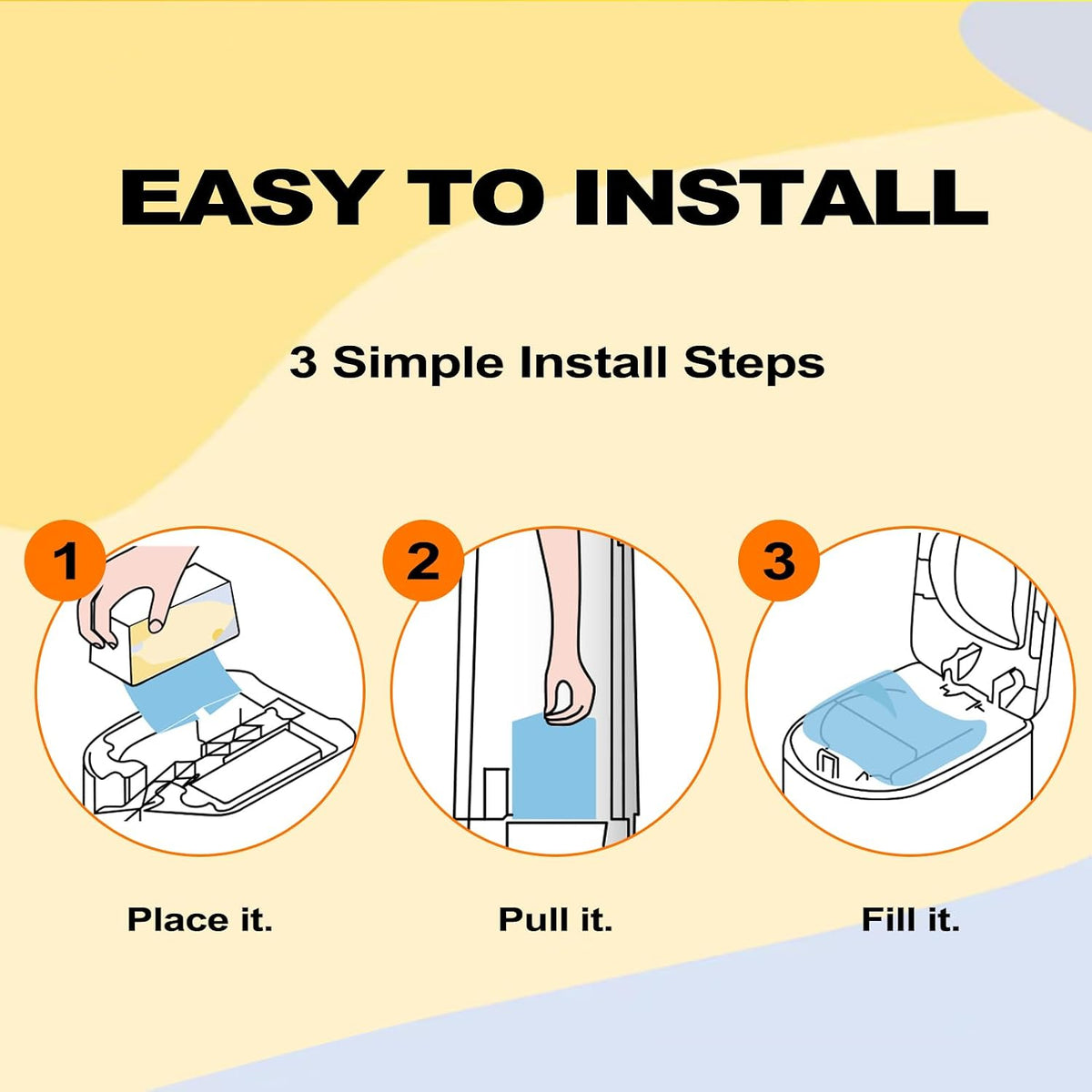 Diaper Pail Refills Bags Compatible with Genie Easy Roll Signature & Platinum Diaper Pails | Holds Up to 1410 Newborn Diapers Per Refill | 7 Layer Odor Barrier Technology, 2Pack(60 Bags)
