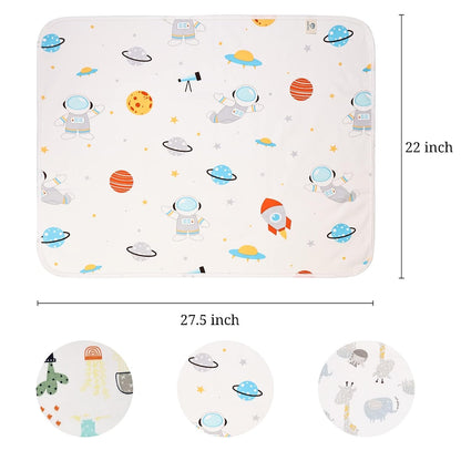 Baby Diaper Changing Pad 22"X27.5" 3 Packs Portable Reusable