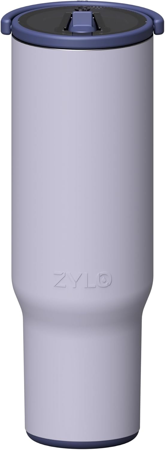 16oz Stainless Steel Tumbler Water Bottle - Spill-Proof Screw-On Lid, Insulated, Straw Compatible, BPA-Free - 12hr Hot/24hr Cold, Fits Cup Holders - Pink Algae