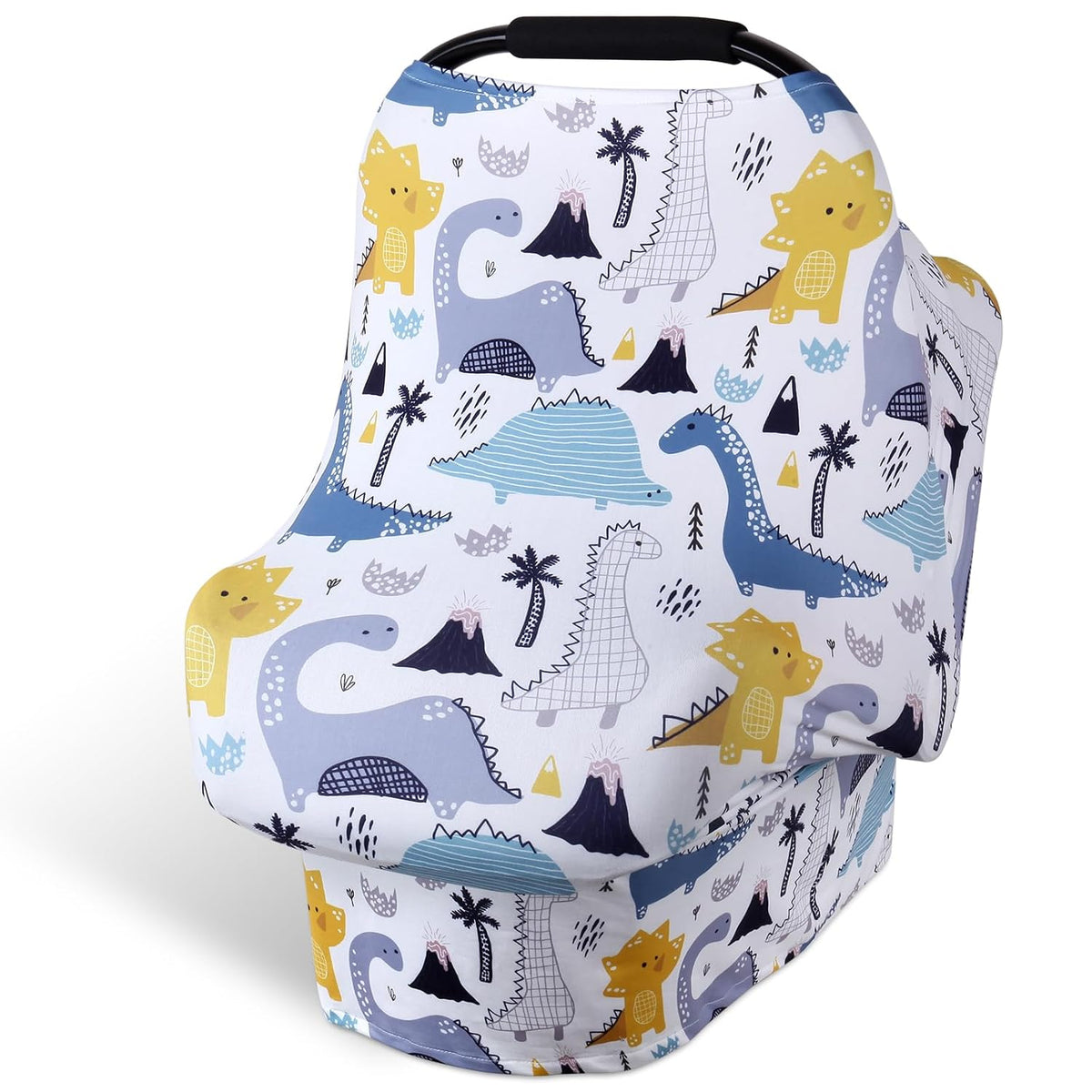 4-in-1 Baby Car Seat Canopy, Stretchy Nursing Breastfeeding Cover