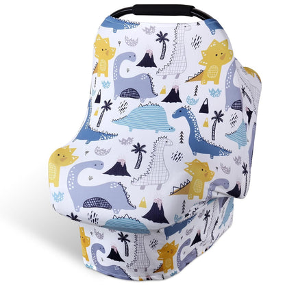 4-in-1 Baby Car Seat Canopy, Stretchy Nursing Breastfeeding Cover