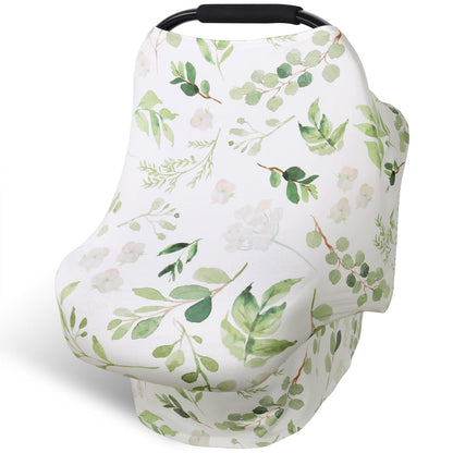 4-in-1 Baby Car Seat Canopy, Stretchy Nursing Breastfeeding Cover