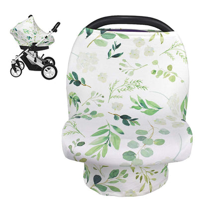 4-in-1 Baby Car Seat Canopy, Stretchy Nursing Breastfeeding Cover