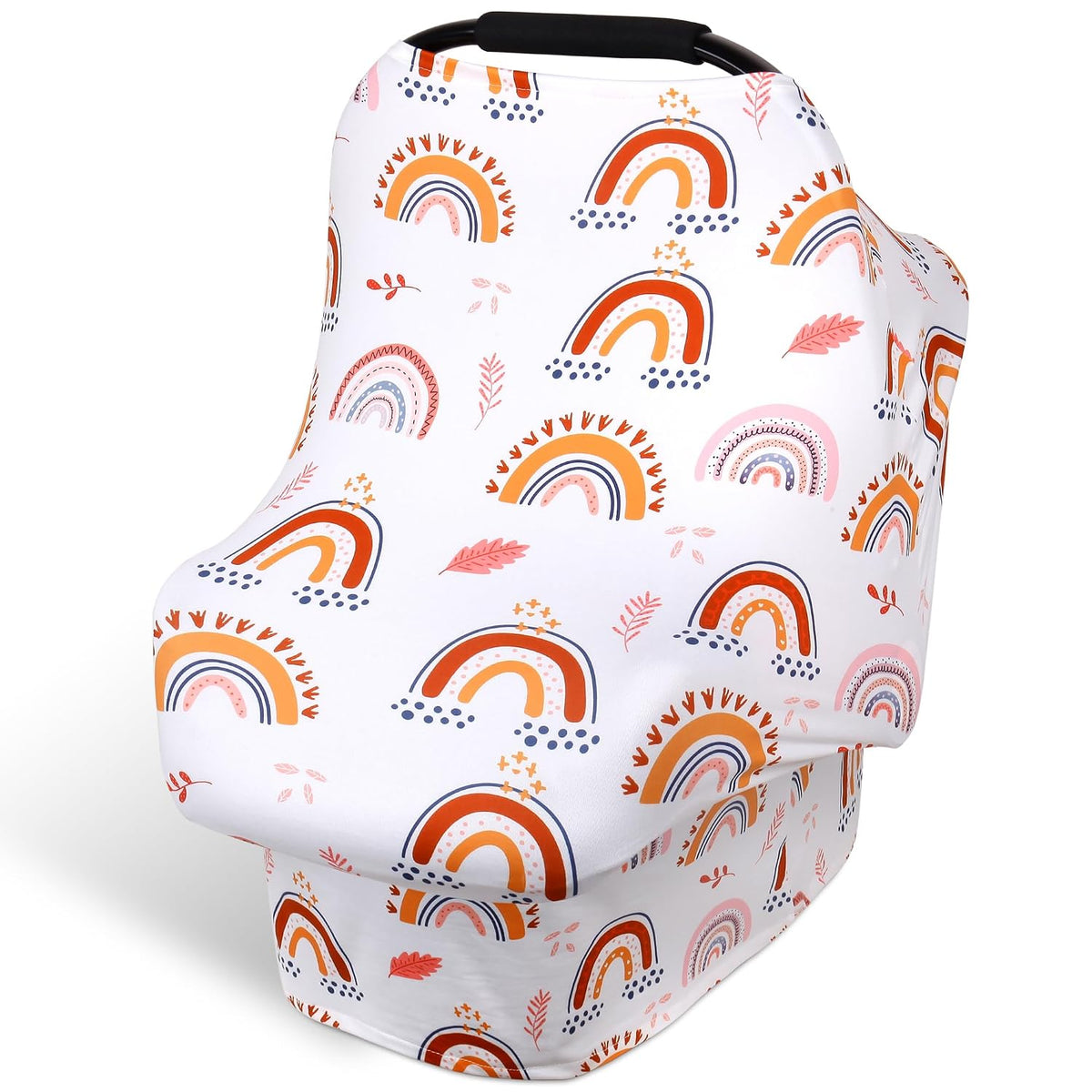 4-in-1 Baby Car Seat Canopy, Stretchy Nursing Breastfeeding Cover
