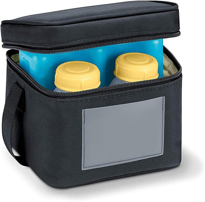 Cooler Bag with 150 ml BPA-Free Bottles - Set of 4 Storage Bottles for expressing, Freezing and Storing Breast Milk, with a Storage Bag for Transporting Breast Milk