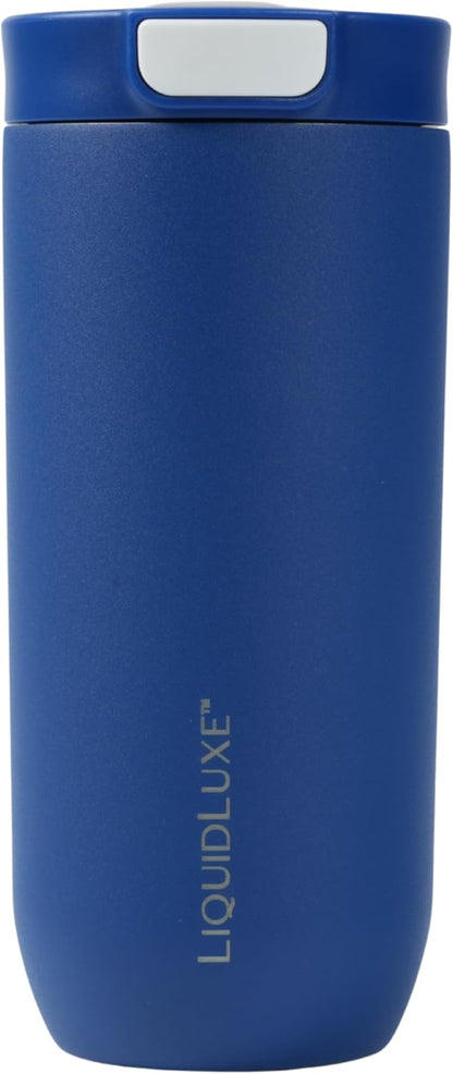 THE CLASSIC Vacuum Insulated Stainless Steel Travel Mug, Leakproof Locking Lid, Double-Wall Insulation, BPA-Free Coffee Mug for Hot & Cold Drinks, 500 mL (Matte Black)