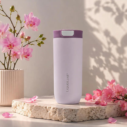 THE CLASSIC Vacuum Insulated Stainless Steel Travel Mug, Leakproof Locking Lid, Double-Wall Insulation, BPA-Free Coffee Mug for Hot & Cold Drinks, 500 mL (Matte Black)
