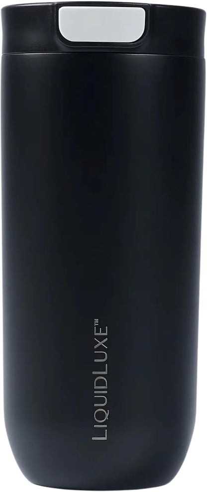 THE CLASSIC Vacuum Insulated Stainless Steel Travel Mug, Leakproof Locking Lid, Double-Wall Insulation, BPA-Free Coffee Mug for Hot & Cold Drinks, 500 mL (Matte Black)