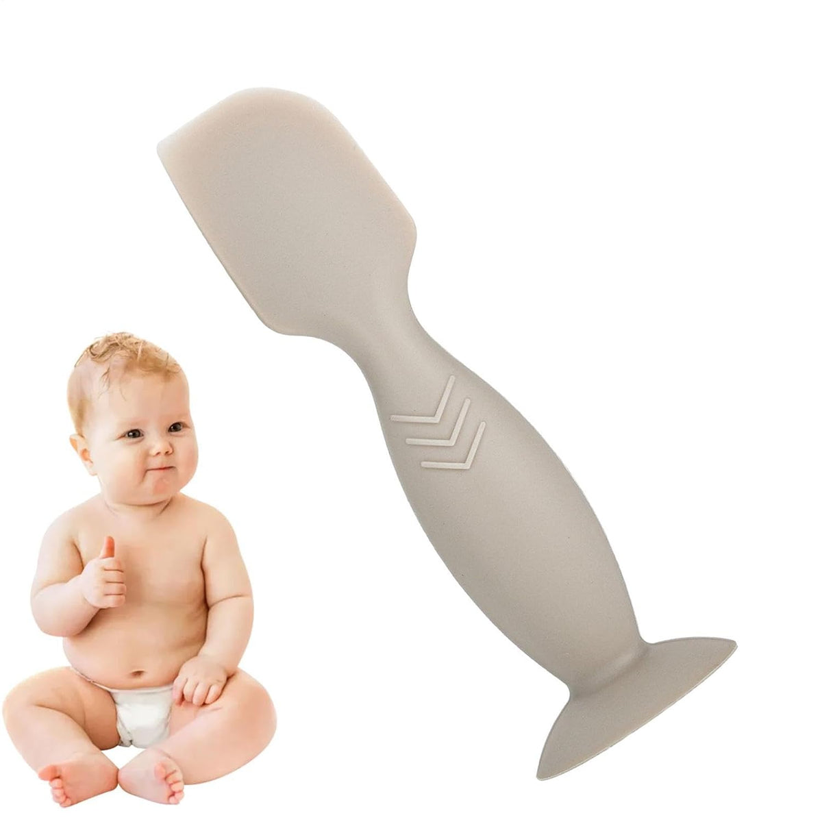 Paste Spatula Suction Cup Base, Flexible, Smooth