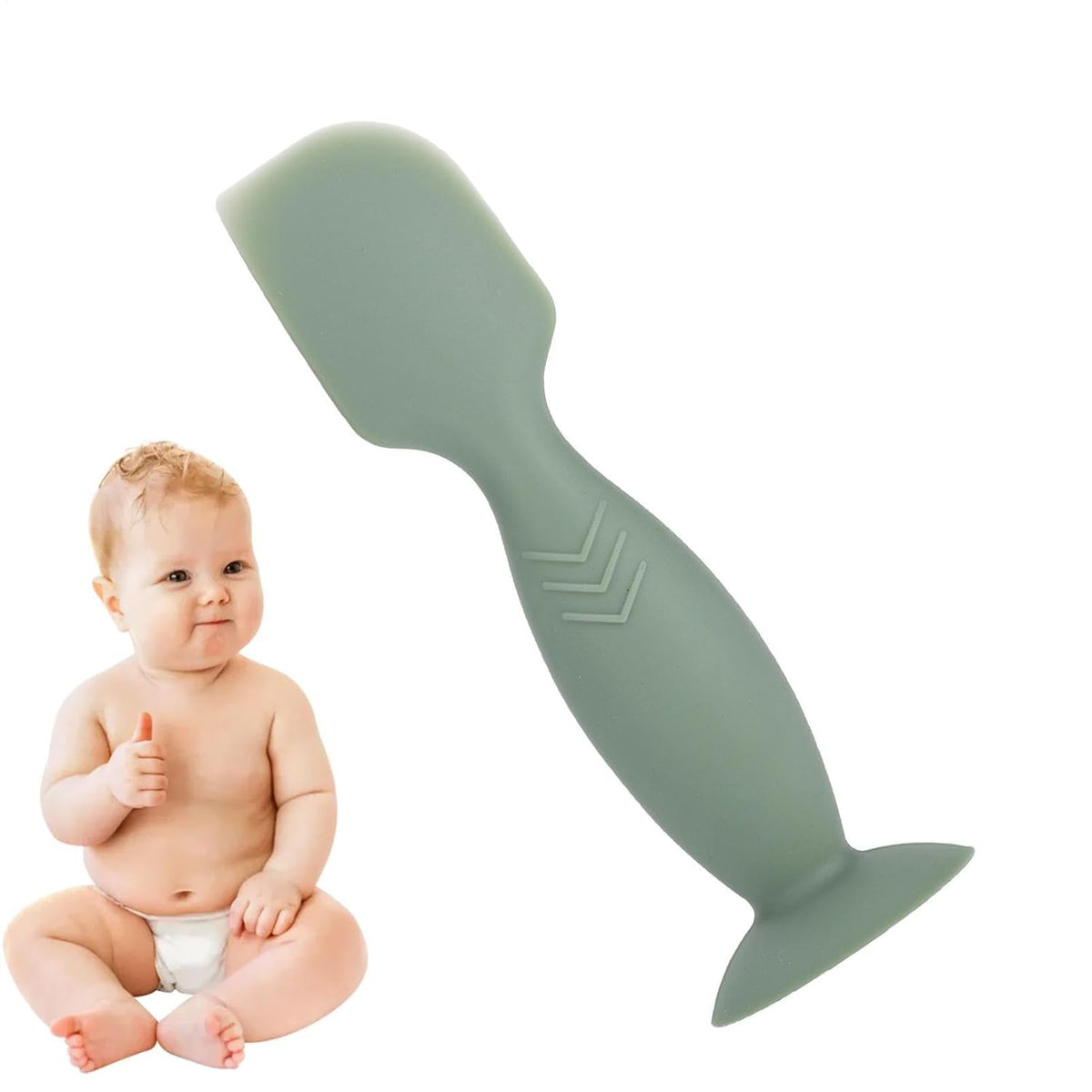Paste Spatula Suction Cup Base, Flexible, Smooth