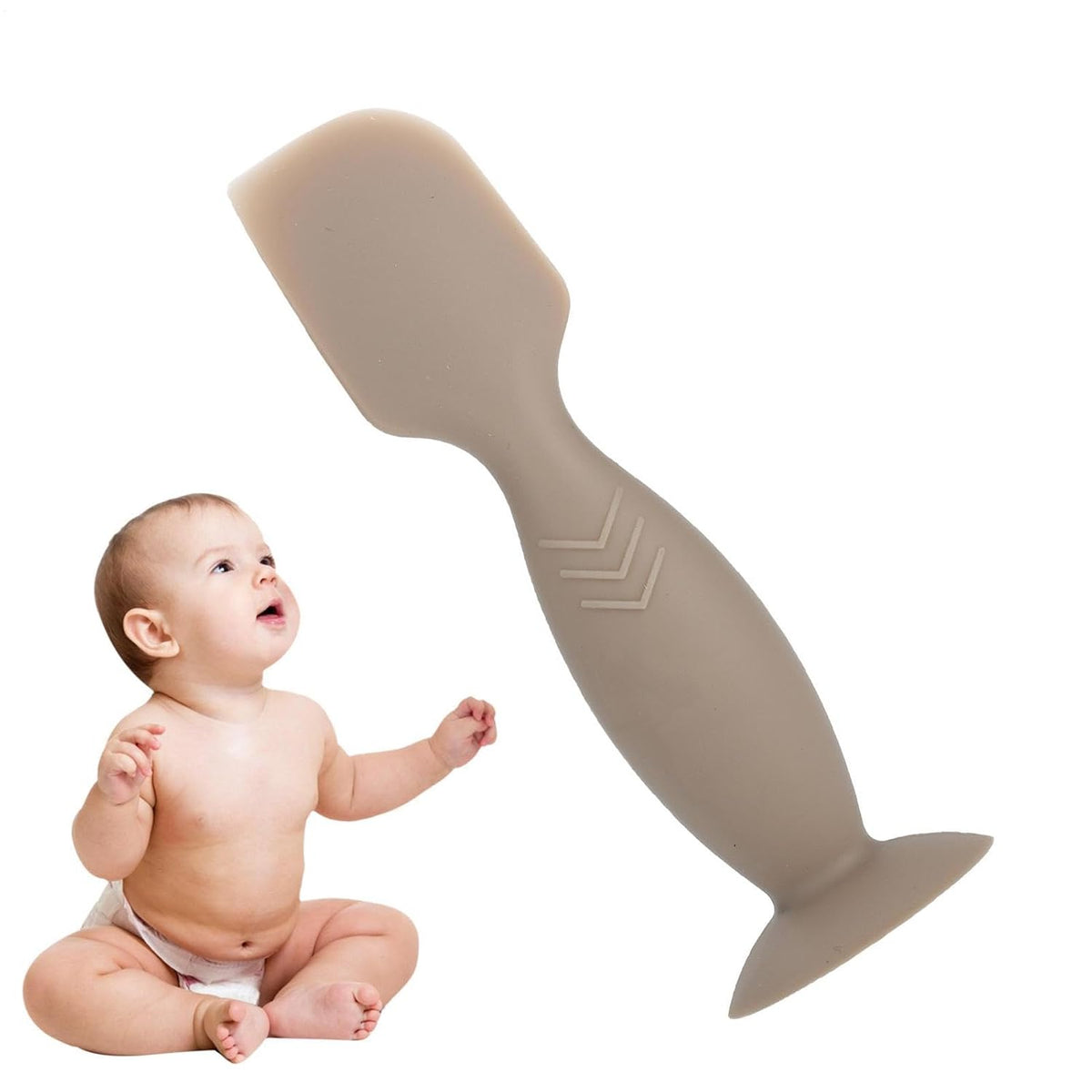 Paste Spatula Suction Cup Base, Flexible, Smooth