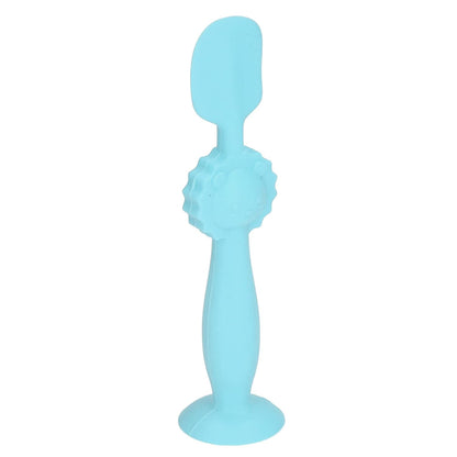 Baby Diaper Cream Brush, Suction Cup Base Skin Friendly Diaper Cream Spatula Silicone Gently Apply Stand Upright for Daily Use (Blue)