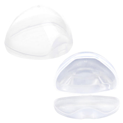 2 Pack Pacifier Holder Case for Baby Travel and Home White PP