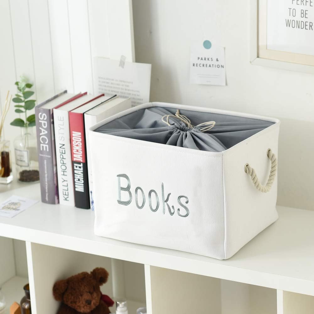 Toy Storage for Kids Toy Box Lightweight Collapsible Toy Storage Organizer Toys Bin with Handle, Storage Baskets for Kids, Boys, Girls, Nursery Room (Large, Toys)