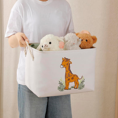 Toy Storage for Kids Toy Box Lightweight Collapsible Toy Storage Organizer Toys Bin with Handle, Storage Baskets for Kids, Boys, Girls, Nursery Room (Large, Toys)