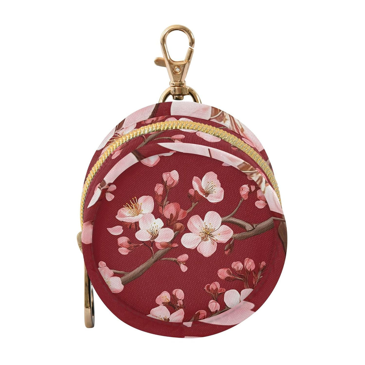 Pink Cherry Blossoms Baby Pacifier Holder Case, Dustproof Portable Storage Box for Diaper Bag Purse, Pacifier Storage Container for Boys & Girls