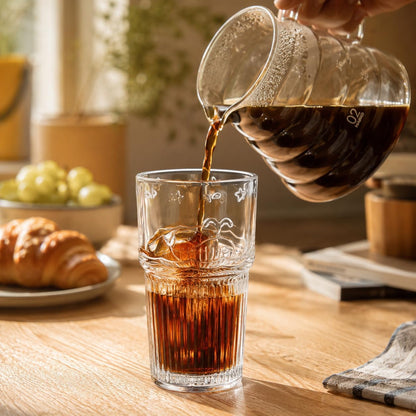 16oz Glass With Lid And Straw, Transparent Travel Iced Coffee Cup, Suitable For Water, Coffee, Tea, Beverages, Home, Office, Outdoor Use-Whale Cup