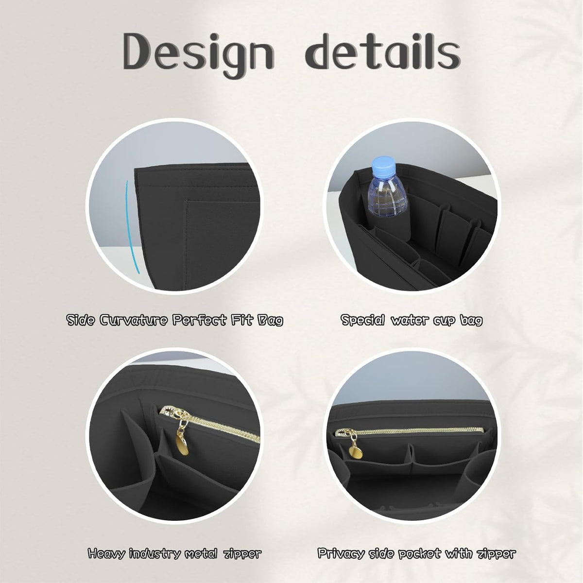 Purse Organizer Insert For Longchamp Bag Women Purse Tote Large For Long Champ Le Pliage organizer 2025black-L
