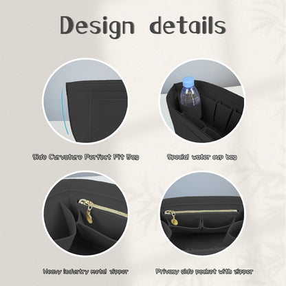 Purse Organizer Insert For Longchamp Bag Women Purse Tote Large For Long Champ Le Pliage organizer 2025black-L