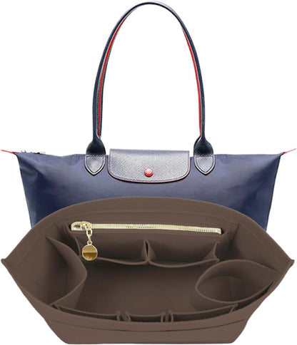 Purse Organizer Insert For Longchamp Bag Women Purse Tote Large For Long Champ Le Pliage organizer 2025black-L