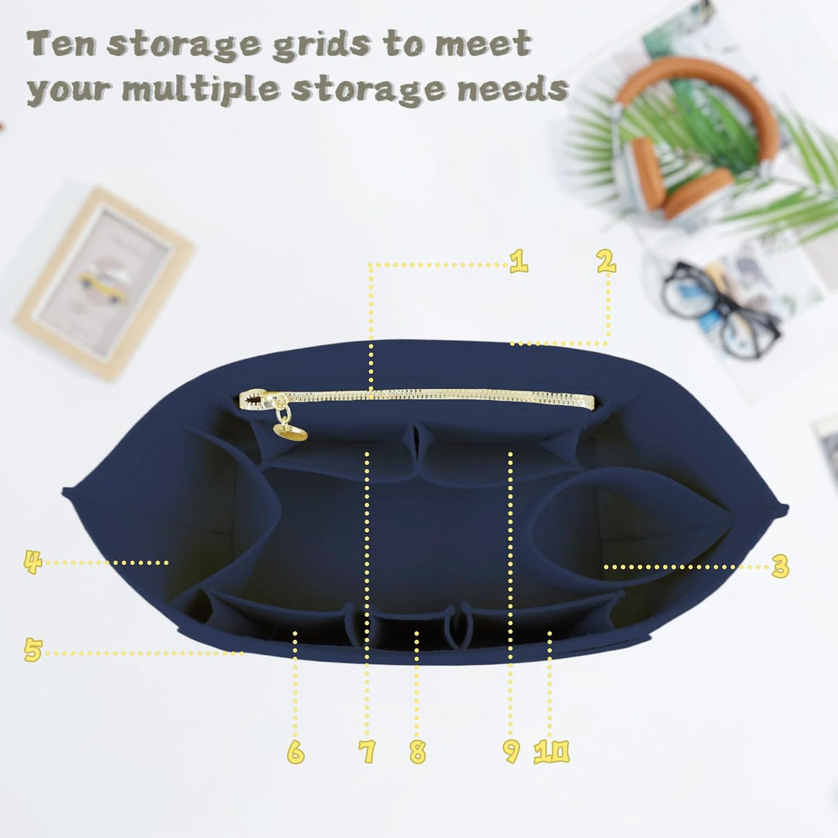 Purse Organizer Insert For Longchamp Bag Women Purse Tote Large For Long Champ Le Pliage organizer 2025black-L