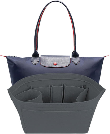 Purse Organizer Insert For Longchamp Bag Women Purse Tote Large For Long Champ Le Pliage organizer 2025black-L