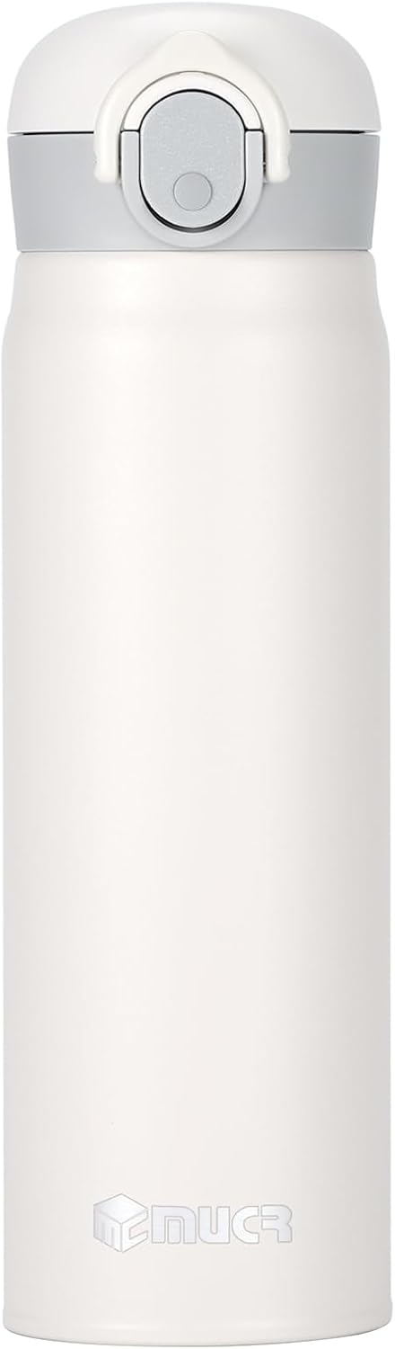 17oz BPA-Free Flip Lid Water Bottle, Cup Holder Compatible, Black | 304 Stainless Steel, 24H Cold/12H Hot, Leak-Proof, BPA-Free, School, Commute, Travel