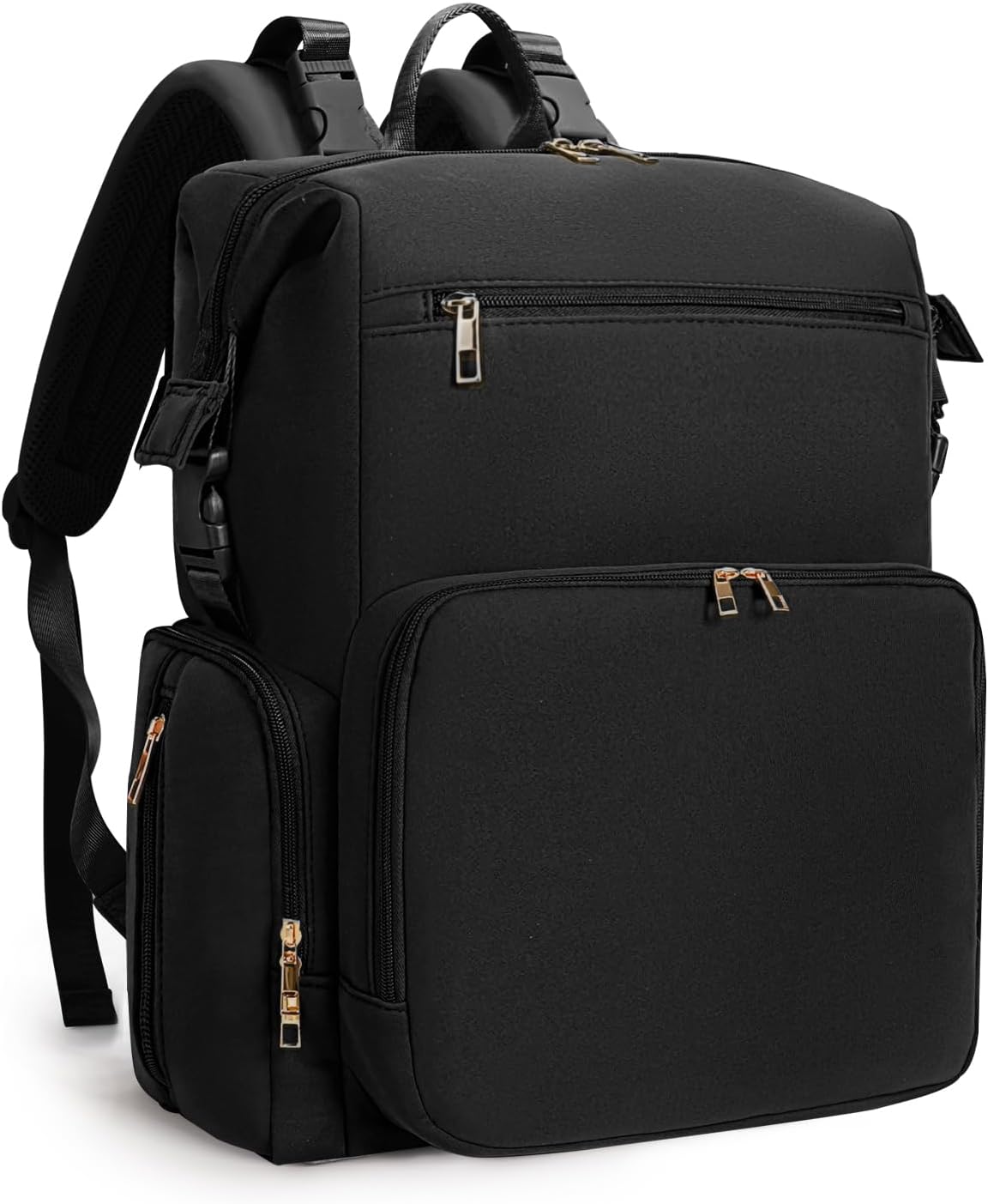 Neoprene Diaper Bag Backpack with Insulated Pockets, Large Newborn Baby Maternity Bags Travel Tote with Changing Pad