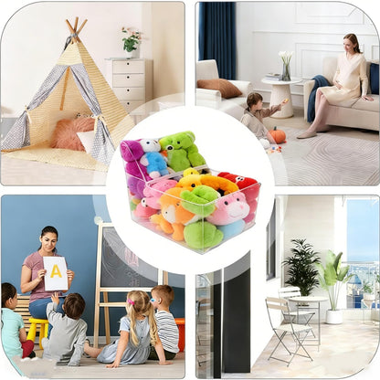 PVC Clear Stuffed Animal Bean Bag Chair Cover for Kids, ，Waterproof Creative PVC Plush Toys Storage For Home Use Organizing Rooms Plush Toys Storage Bag