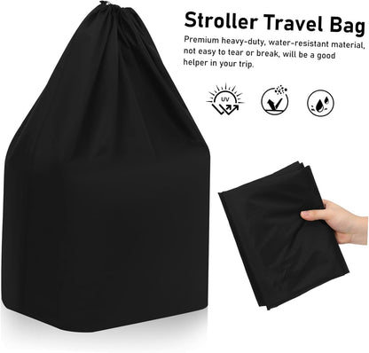 Stroller Travel Bag for Airplane Large Stroller Travel Bag Portable Stroller Gate Check Bag with Shoulder Straps for Airplane Travel Stroller Bag