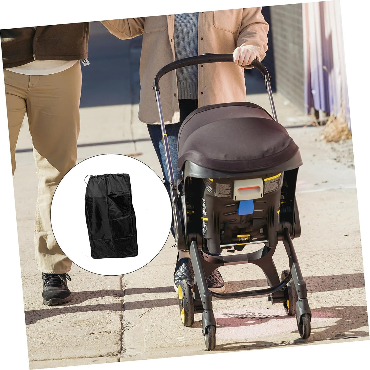 Stroller Travel Bag for Airplane Large Stroller Travel Bag Portable Stroller Gate Check Bag with Shoulder Straps for Airplane Travel Stroller Bag