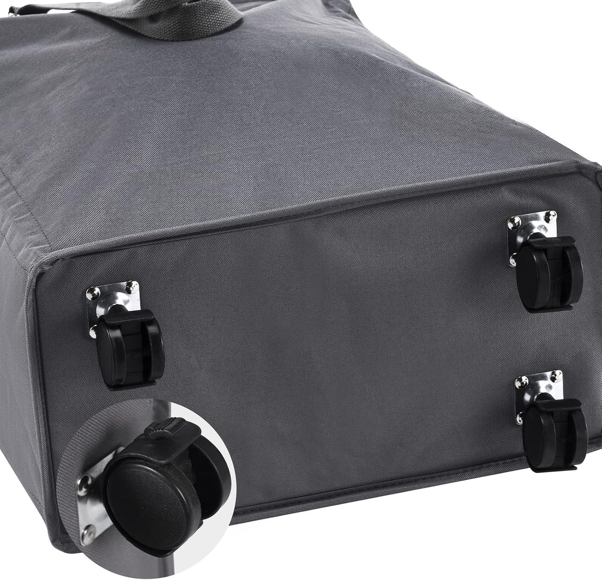 45L Slim Laundry Hamper with Removable Inner Bag & Side Handles, Black