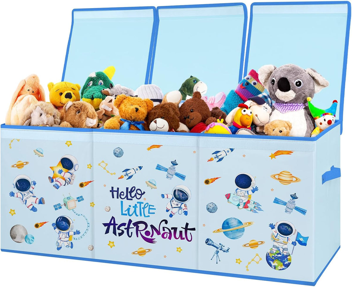 Large Toy Box Collapsible Chest Organizer with Flip Lid for Kids