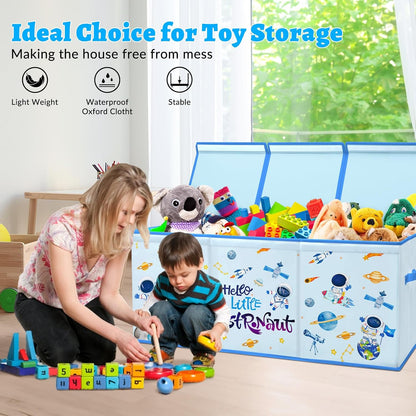 Large Toy Box Collapsible Chest Organizer with Flip Lid for Kids