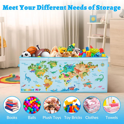 Large Toy Box Collapsible Chest Organizer with Flip Lid for Kids