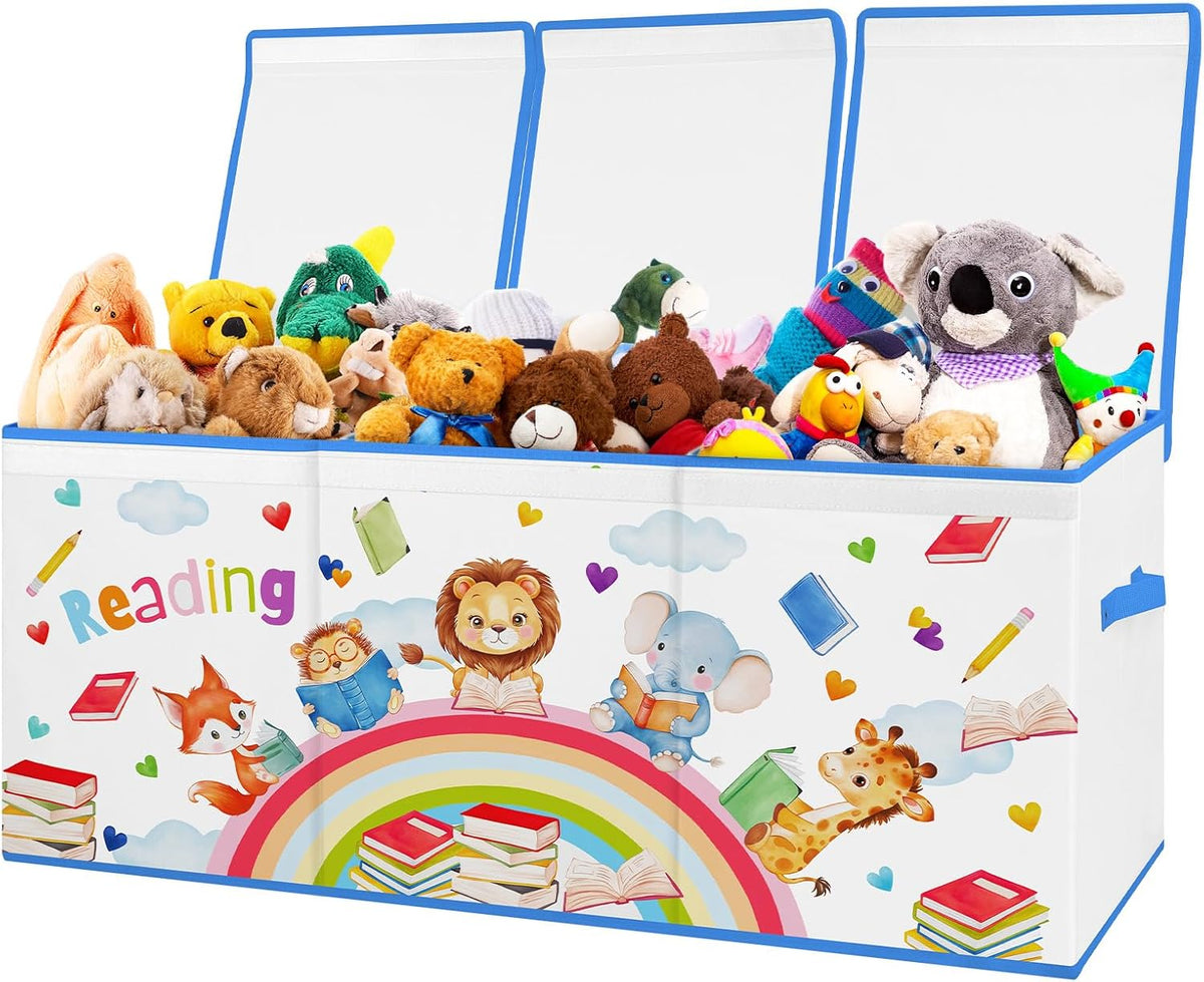 Large Toy Box Collapsible Chest Organizer with Flip Lid for Kids